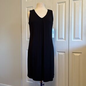 NWT Black Tribal Femme V-neck Sleeveless Pullover Dress Size SP
